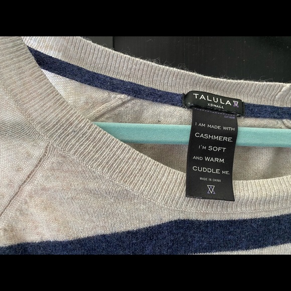 Talula striped Cashmere sweater!!! - Picture 2 of 6